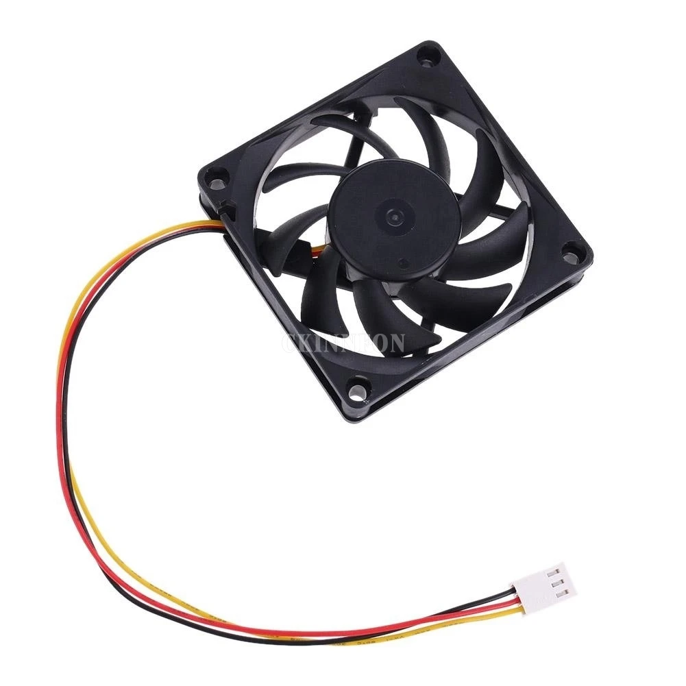 

DHL 200 PCS Lot 40mm x 40mm x 10mm 4010S PC Computer Case 2Pin Black DC 12V Blue LED Brushless Cooling Fan
