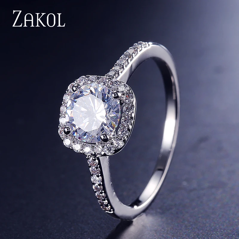 ZAKOL, модные ювелирные изделия, корона, женские классические блестящие циркониевые маленькие серьги-гвоздики, золотой цвет, шпильки для ушей для мужчин, серьги с кристаллами EP398