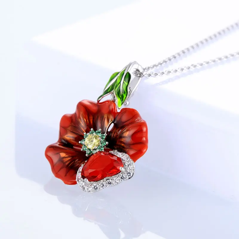 Santuzza Silver Necklaces Pendants For Women Natural Stone Pendant fit for Necklace 925 Sterling Enamel | Украшения и аксессуары