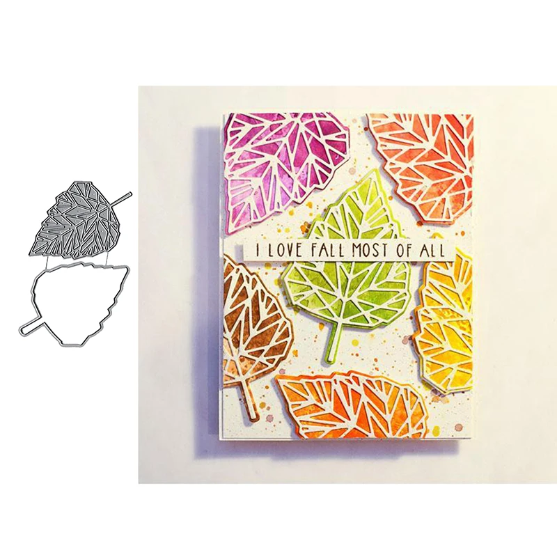 Birch Leaf Metal Cutting Dies For DIY Scrarpbooking Embossing Paper Cards Decorative Crafts New 2019 Diecuts | Дом и сад