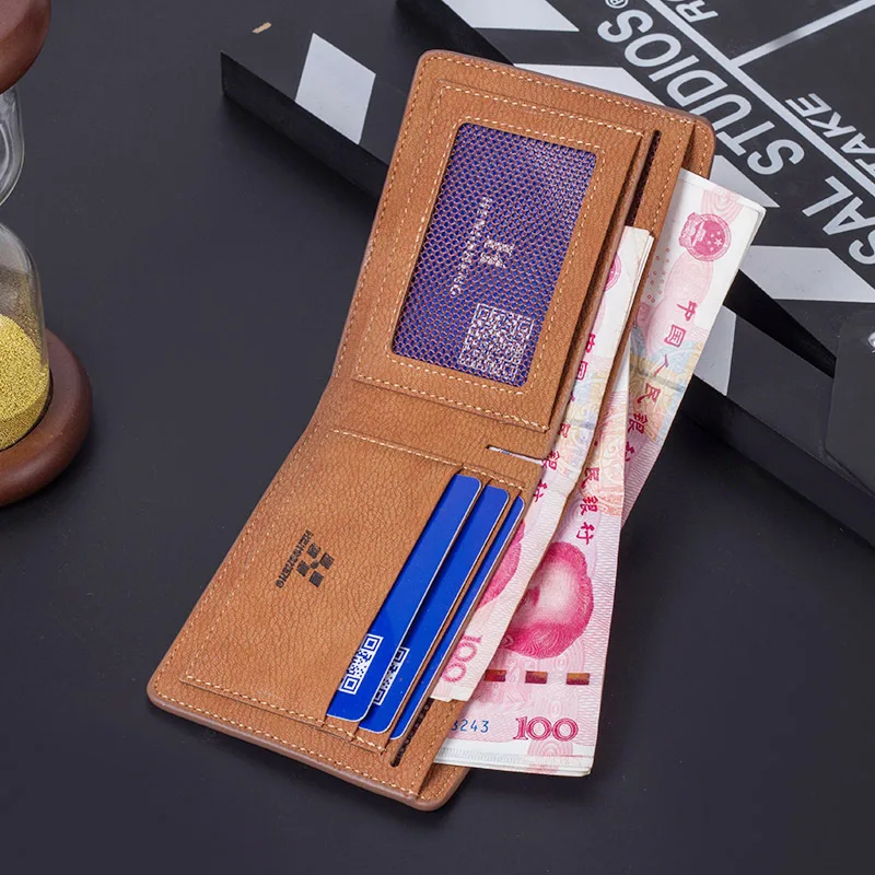 2017 Мужской кожаный брендовый Роскошный кошелек винтажный минималистичный