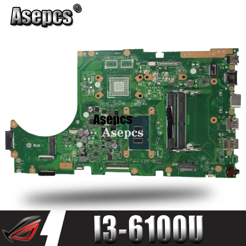 X756UA материнская плата для ноутбука I3 6100U For Asus X756UWK X756UQK X756UB X756UV тест материнской