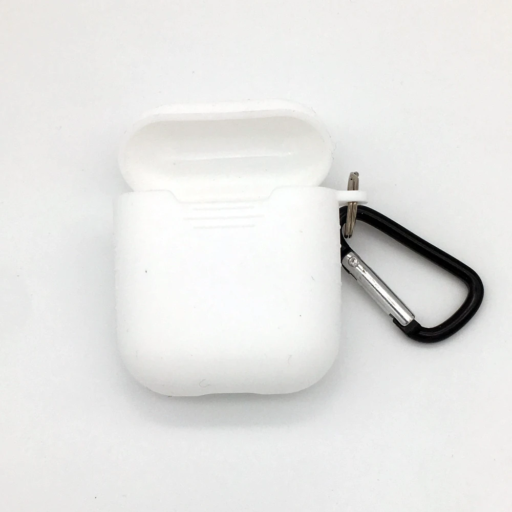 Силиконовый чехол для airpods с брелком Apple защитный | Электроника