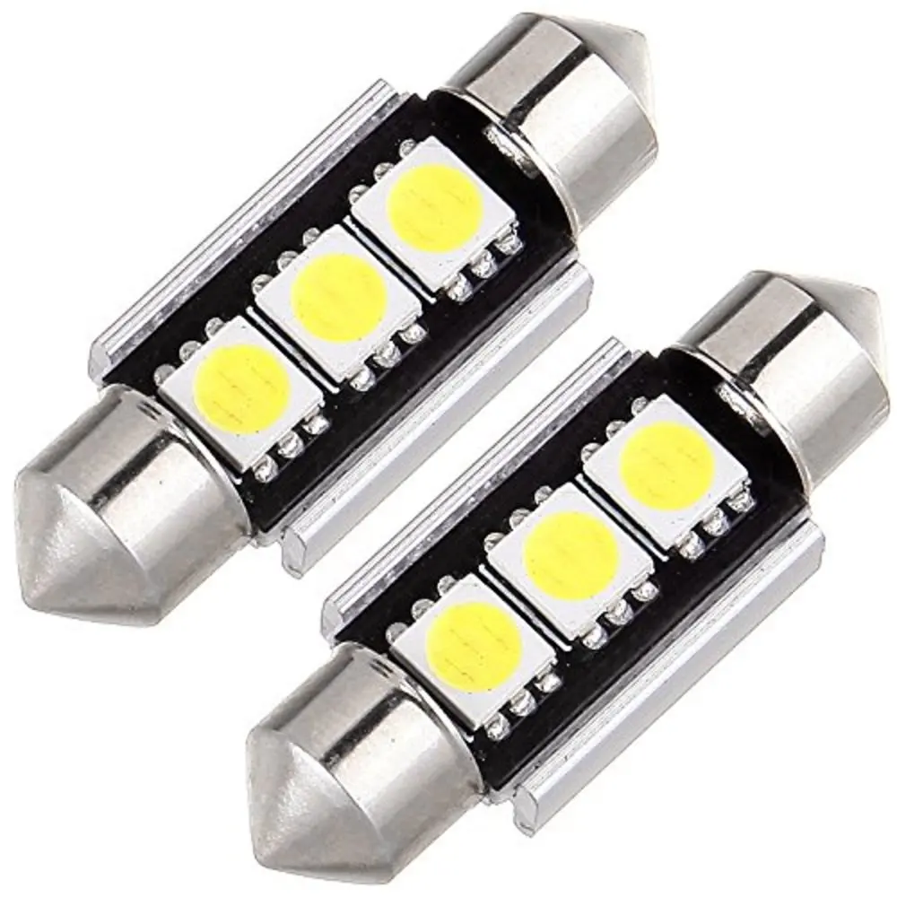 10 шт. 36 мм 39 41 3 SMD 5050 Чистый Белый купол Festoon CANBUS без ошибок автомобильный