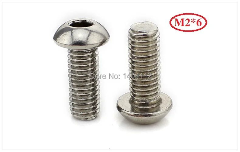 

M2*6 Stainless Steel Hexagon socket button head screws