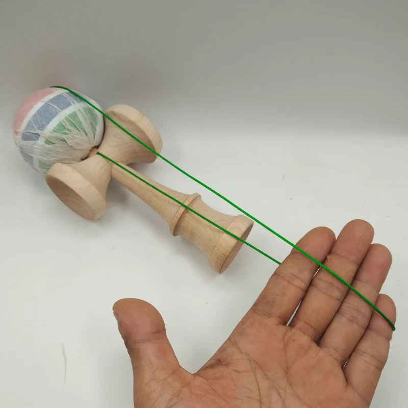 Топ баланс Kendama, бук Tama с липким покрытием, трехцветный Сплит с дизайном пояса, V3.0 mampple Ken, соответствие веса Kendama