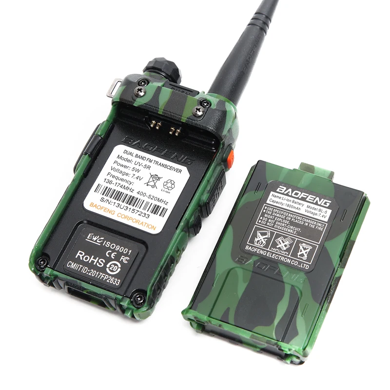 Baofeng BF-UV5R, Любительское радио, портативная рация, Pofung UV-5R, 5 Вт, FM, VHF/UHF радио, двухдиапазонное, двухстороннее радио, Uv 5r Cb радио