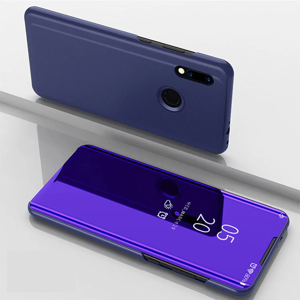 Зеркальный чехол для Xiaomi Redmi Note 7 прозрачные чехлы книжки сотовых телефонов ZGAR