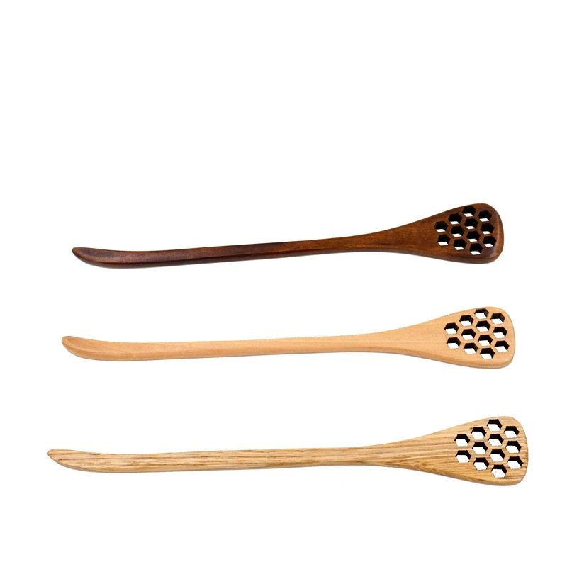 Ложка для меда Из Каштанового Дерева 18*2 5 см|long handle|spoon longhoney spoon |