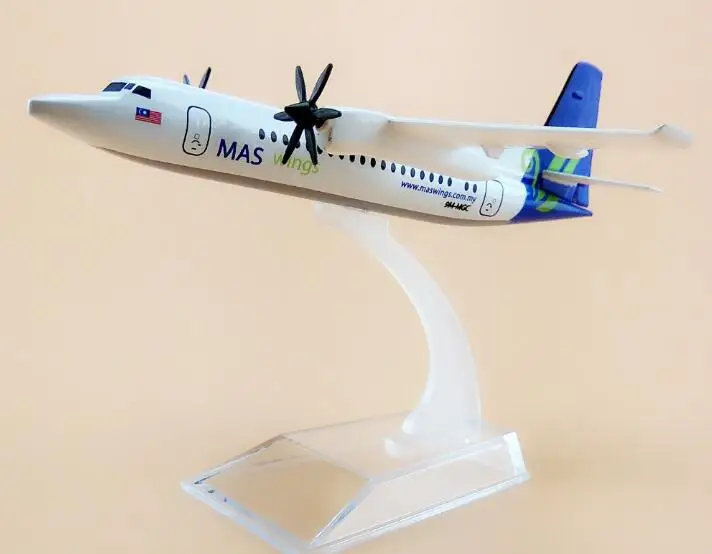 16 см металлическая воздушная Малайзия MAS MASwings FOK Fokker F-50 F50 Airways модель самолета Модель w Стенд самолета