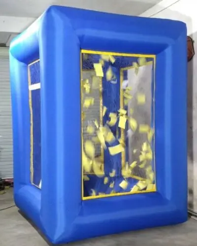 Надувная машина для наличных кубиков 9 футов рекламная акция с воздуходувками 110