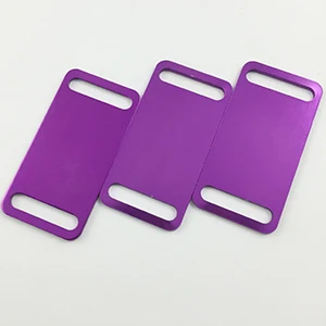 Purple 100 шт./лот Персонализированная гравировка алюминия слайдер бирка с адресом для домашних животных собака подвеска на ошейник - Цвет: Purple
