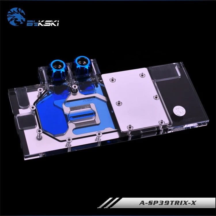 BYKSKI водоблок для Sapphire Radeon R9 390 Nitro/390X Tri-X/полное покрытие видеокарты медный радиаторный блок RGB