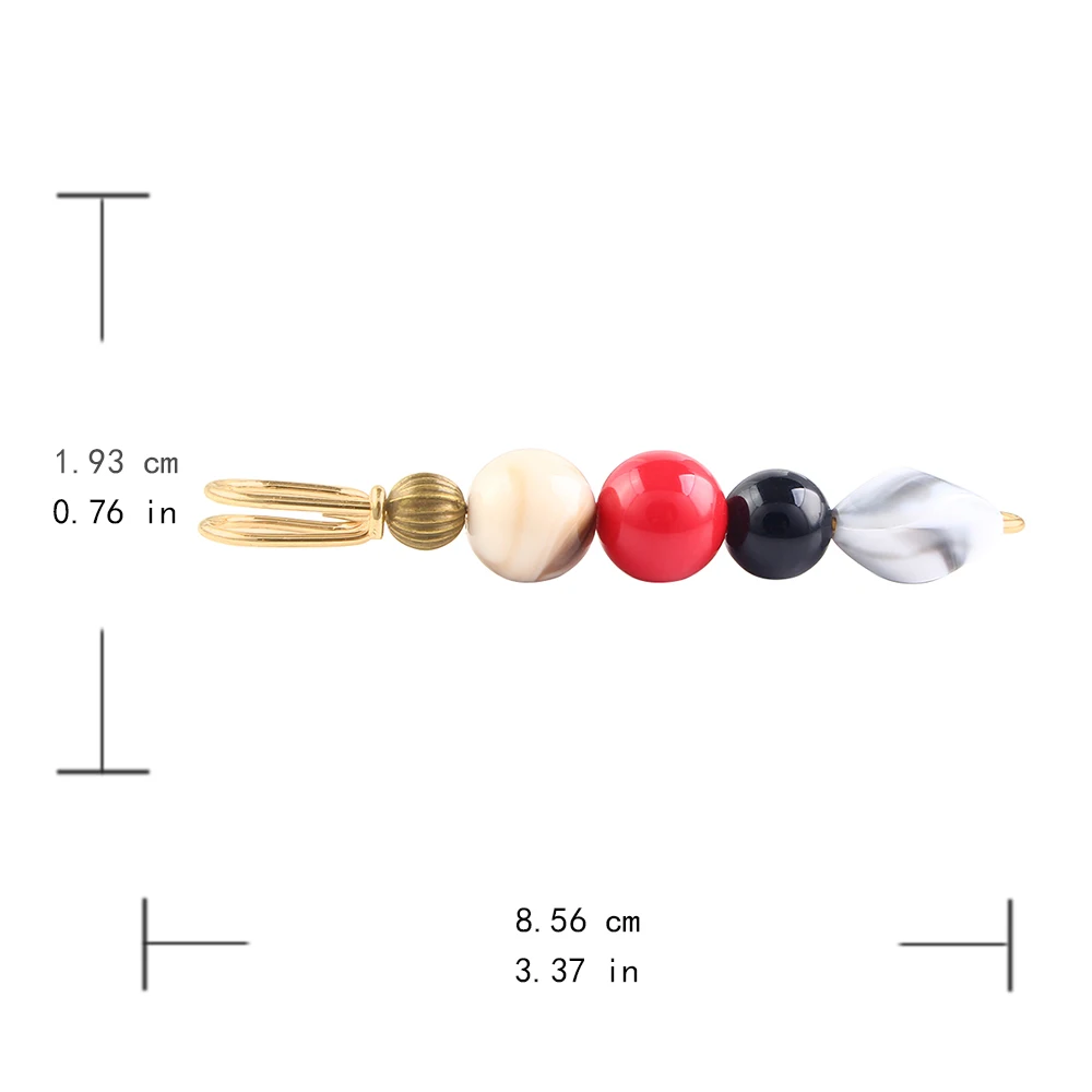 Cute Elegant Retro Pop Pin Beaded Brooches Ball Bead Multi Color For Women Korean Collar Jewelry Gift Cheap | Украшения и
