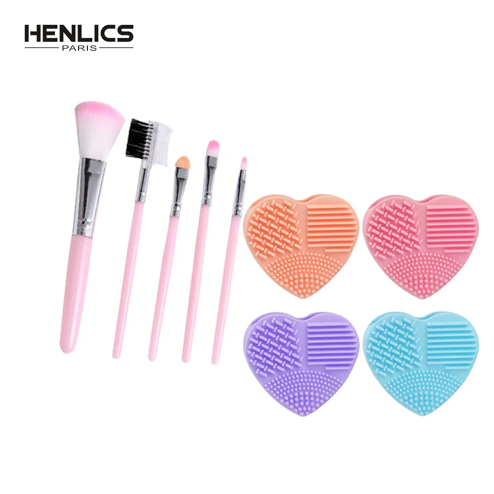 HENLICS 2 шт./лот силиконовая модная щетка для очистки яиц яйцо + кисти макияжа глаз