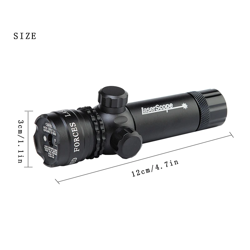 

Tactical Outside Cree Green Red Dot Laser Sight Adjustable Pressure Switch Rifle Scope With Rail Mount For Gun Hunting