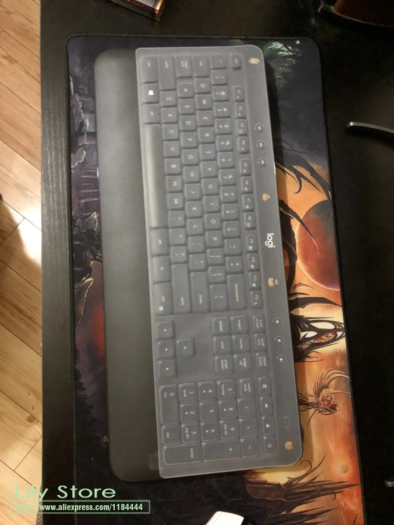 Силиконовая Беспроводная Защитная пленка для клавиатуры logitech MK540 MK545, водонепроницаемая Защитная пленка для настольного компьютера kyeboard