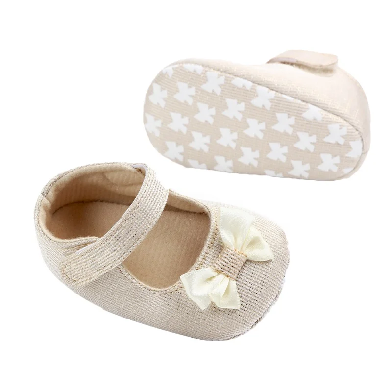 

Newborn Baby Girl Shoes Cute Bow Princess Anti-slip Shoes Toddler Crib First Walkers Spring Autumn Weaving Shoe 0-12M