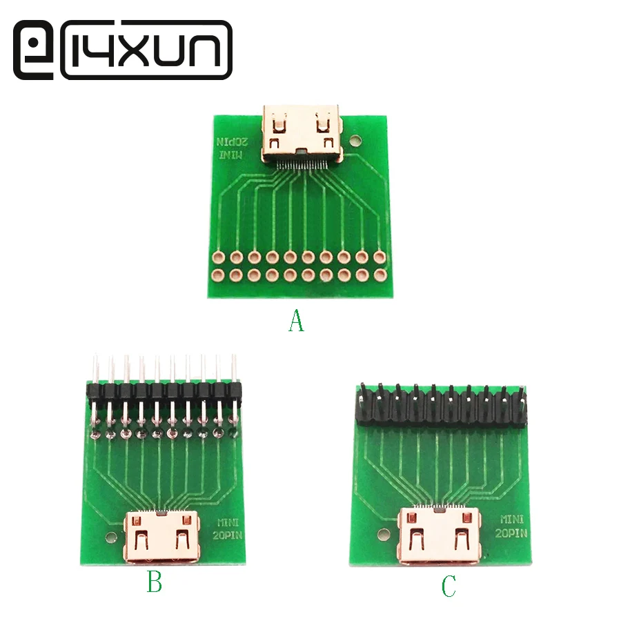 10 шт. DIY мини HDMI Тип C сварочный гнездо с 2 54 мм PCB плата прямой угол правый 19 Pin