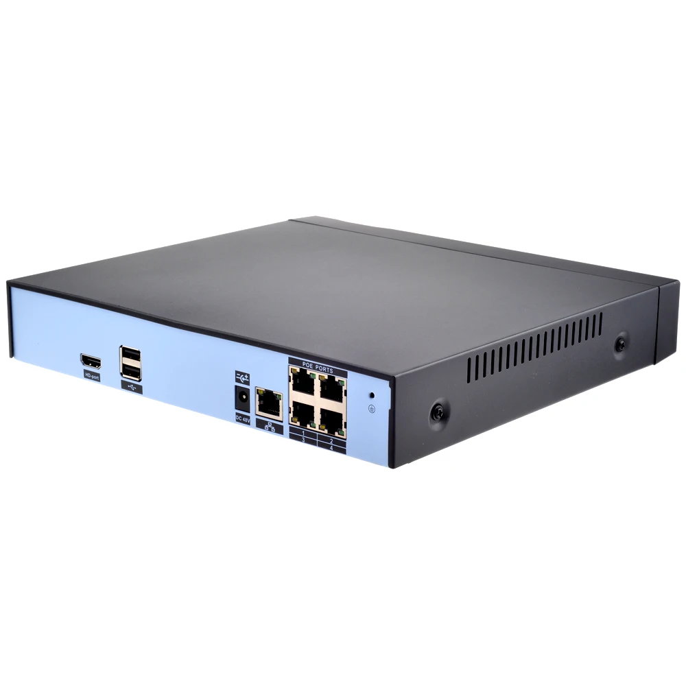 Система видеонаблюдения AZISHN 48 В POE 4 канала 5 Мп/4 МП H.265 H.264 NVR ONVIF Hi3798M IP камера P2P 3G Wi