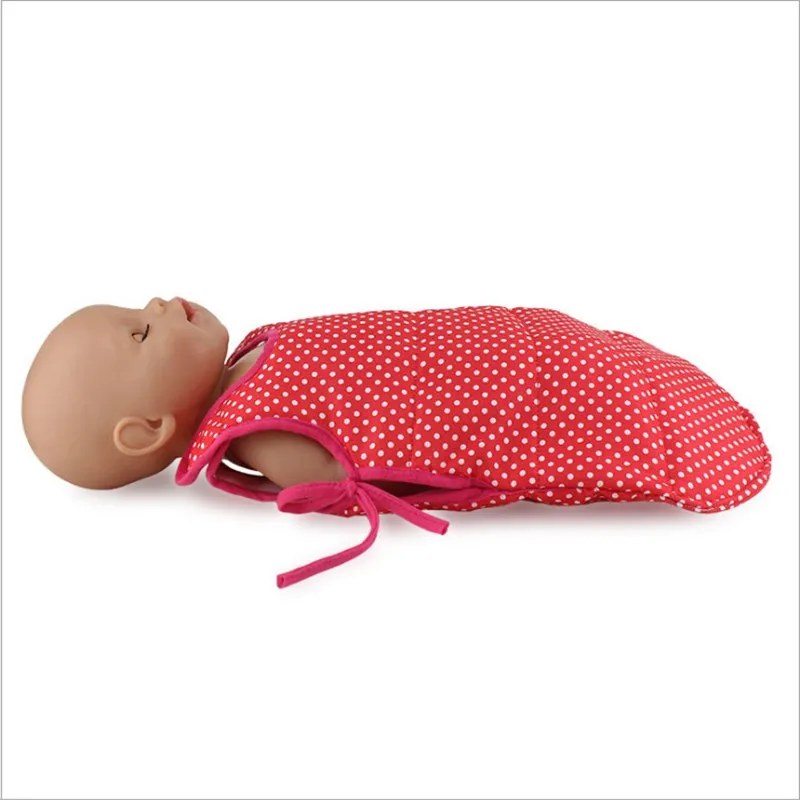 Born Baby Doll Одежда Подходит для 18 дюймов 40-43 см синий и красный кукла спальный мешок аксессуары для ребенка фестиваль подарок на день рождения