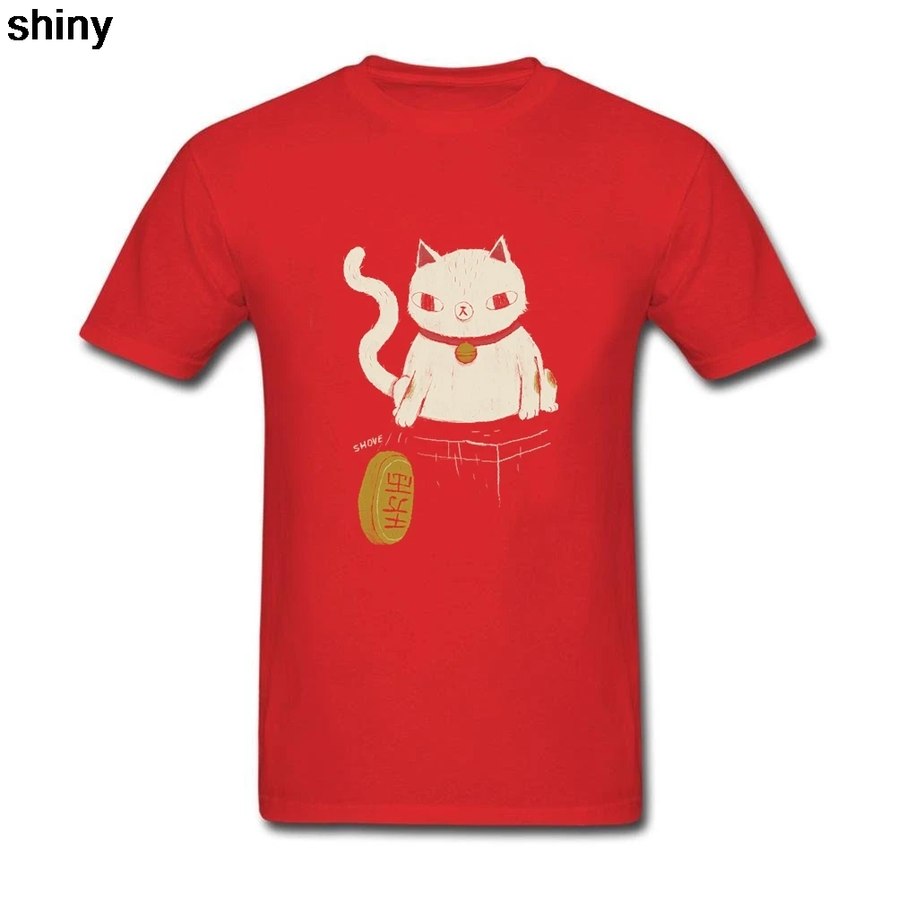 Везет Животное Футболка Топ Дизайн мужская Tee Shirt 100% Хлопок Новое Прибытие Ти Шею