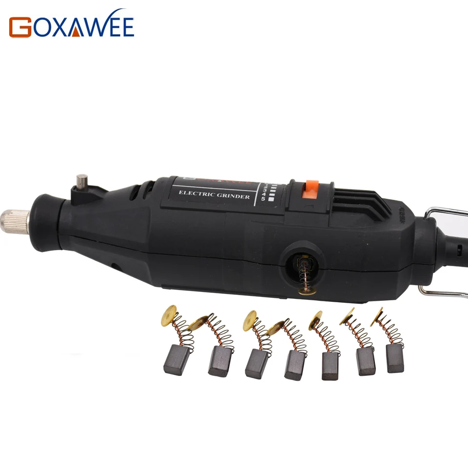 GOXAWEE 10 шт. Dremel аксессуары карбоновые щетки для Мини дрель электрические