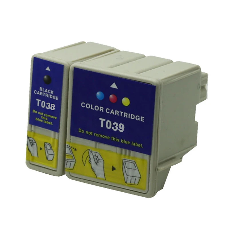Совместимый чернильный картридж T038 T039 для принтера epson C41 2 шт.|ink cartridge|ink cartridge for
