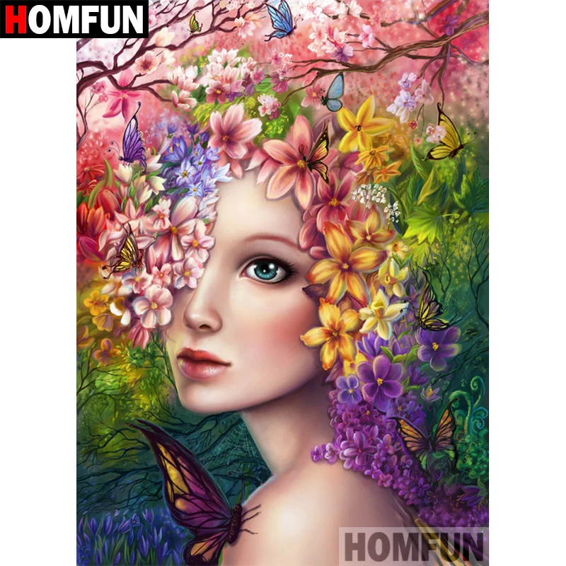 Алмазная 5D картина HOMFUN сделай сам с полными квадратными/круглыми стразами