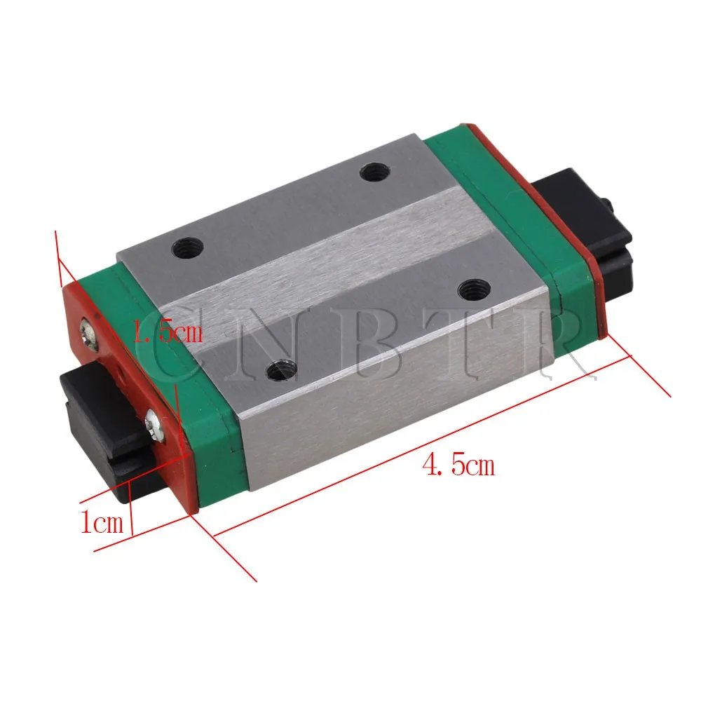 CNBTR 10mm Thick 45mm Length Extension Linear Guide Rail Sliding Block MGN12H | Обустройство дома