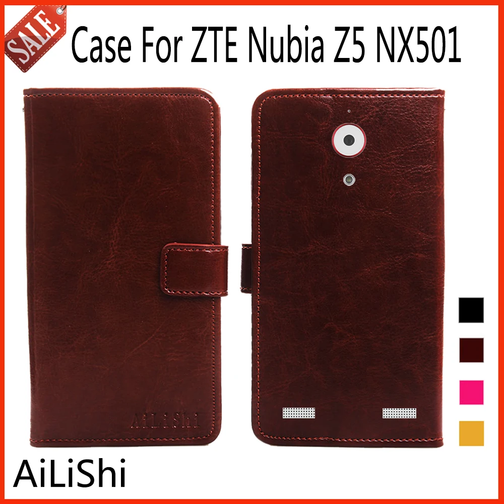 Раскладной кожаный чехол AiLiShi для ZTE Nubia Z5 NX501 Модный популярный защитный телефона