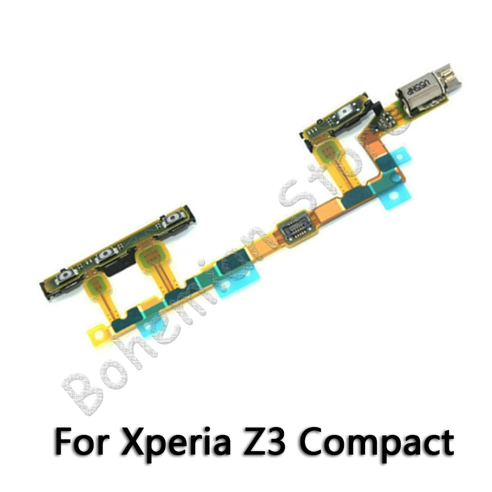 Для sony Xperia Z Z1 Z2 Z3 Z4 Z5 Compact Premium Plus док-станция для зарядки ЖК-Коннектор с боковой клавишей громкости гибкий кабель - Цвет: Z3 Compact