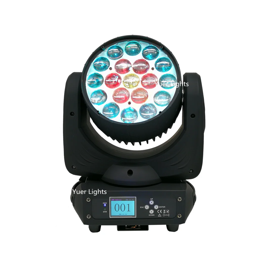 Профессиональный сценический свет 19x15 Вт led RGBW дискотека вспышка dmx512 круг