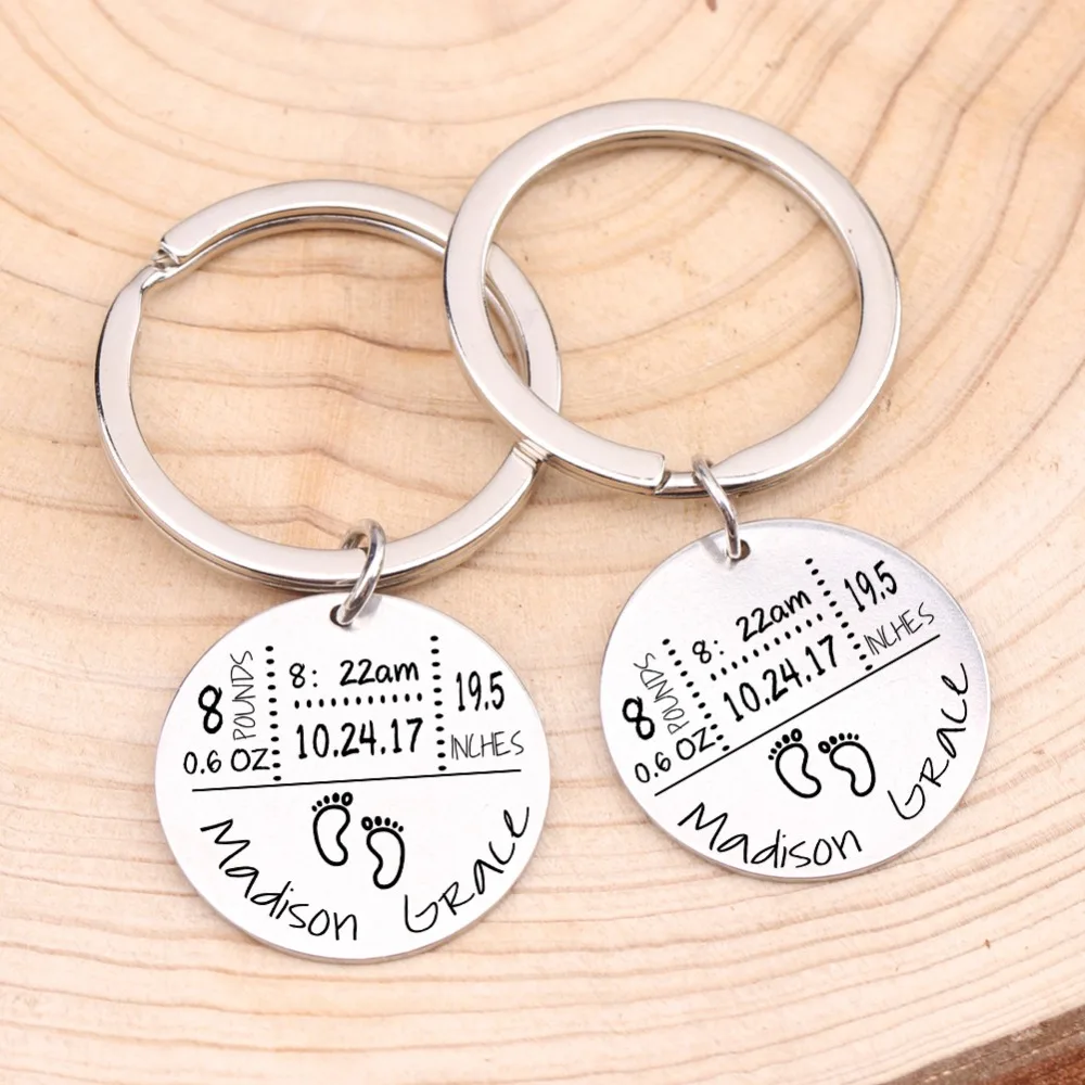 Брелок для ключей в виде рождения ребенка подарок на день первого отца новый мамы