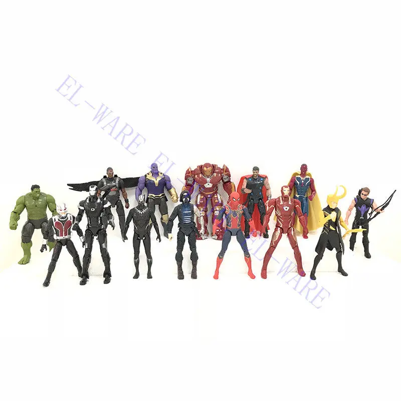 14 шт./компл. Marvel Мстители 3 бесконечные войны свободный свет фигурка игрушка