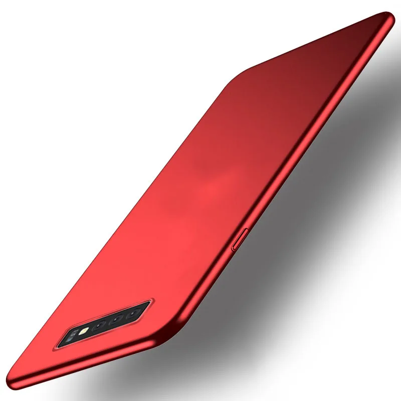 red Для samsung s10+ чехол s10e Жесткий PC задняя крышка Встроенная обычная черная Защитная крышка для телефона coque MOFi для galaxy s10 plus чехол s - Цвет: red