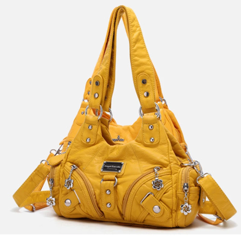 Сумка-хобо из искусственной кожи большая женская сумка через плечо 2019 | Багаж и