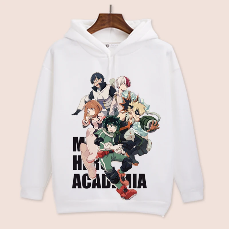 Высокая-Q мужская аниме потому My hero Академия с капюшоном Толстовка Bakugou Katsuki Boku без hero Академия с капюшоном пуловер с капюшоном