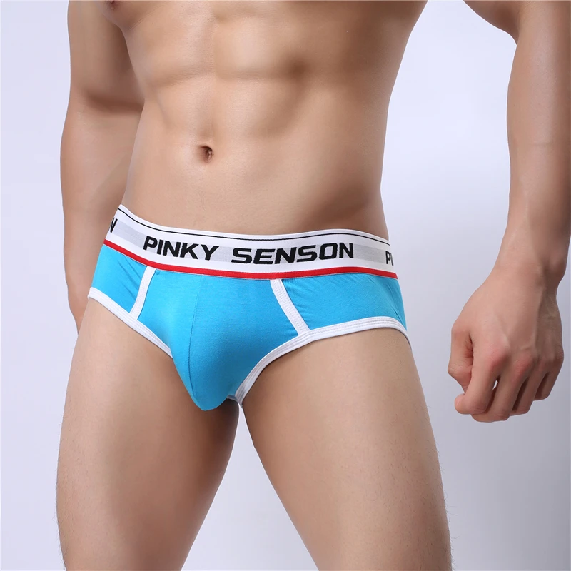 Мужское однотонное модальное нижнее белье с принтом Пинки сенсона трусы