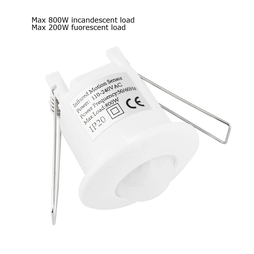 Инфракрасный датчик движения 220V 110V DC 12V PIR датчик переключатель 360 градусов Потолочный инфракрасный светильник переключатель