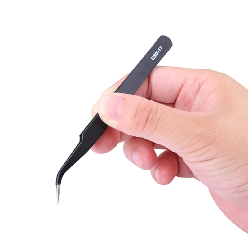 Набор прецизионных пинцетов из нержавеющей стали 9 шт./лот антистатический набор