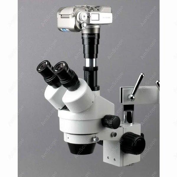 Boom Stand Stereo Microscope--AmScope Supplies 3.5X-180X Trinocular Zoom Microscope on Single Arm | Инструменты