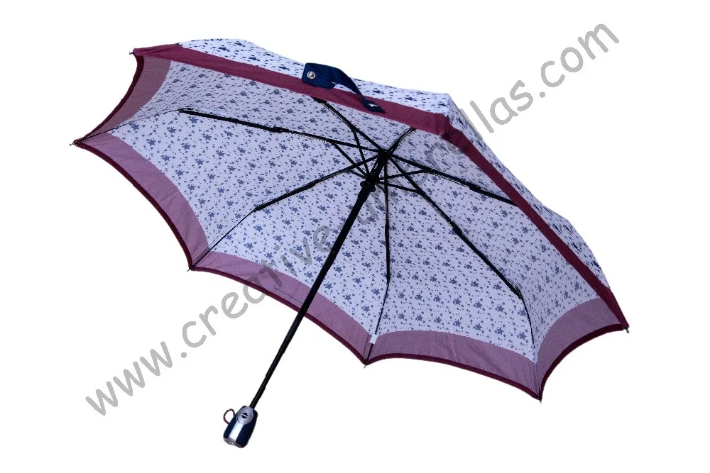 Free shipping (3pcs/lot)Fully automaticaly 210T Pongee Stars Printed umbrellas,steel shaft parasol,fiberglass U-groove joints