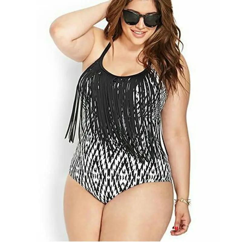 2017 сексуальный женский слитный купальник с бахромой купальный костюм пляжные