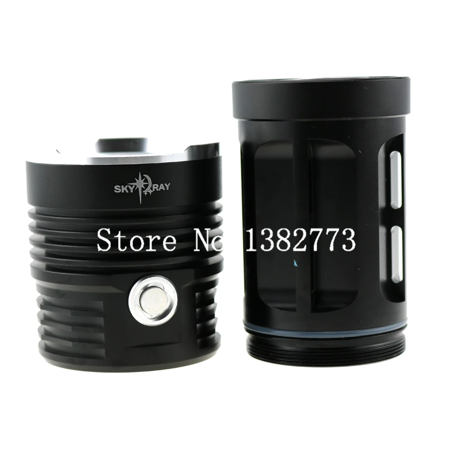 Фонарик SKYRAY King 8T6 светодиодный 15000 люмен 8 x CREE XM L T6 3 режима высокий низкий