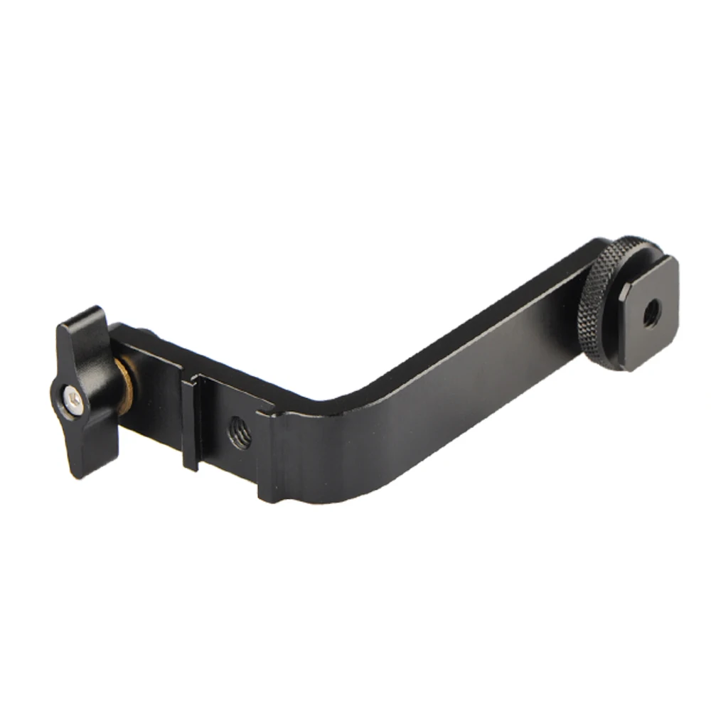 Наклон Arm поворотный L кронштейн крепление ручной Gimbal удлинители с Горячий башмак для DSLR камера видеомонитор(4,5 ''-5,5''