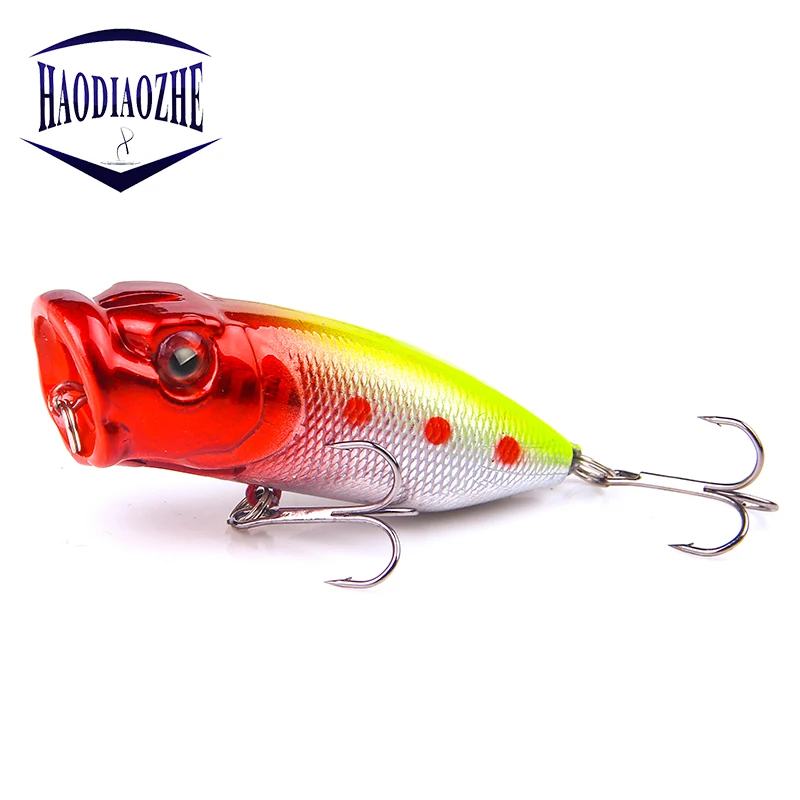 Поппер воблер рыболовная приманка с 6 # крючки 7cm10g плавающий Crankbait искусственная
