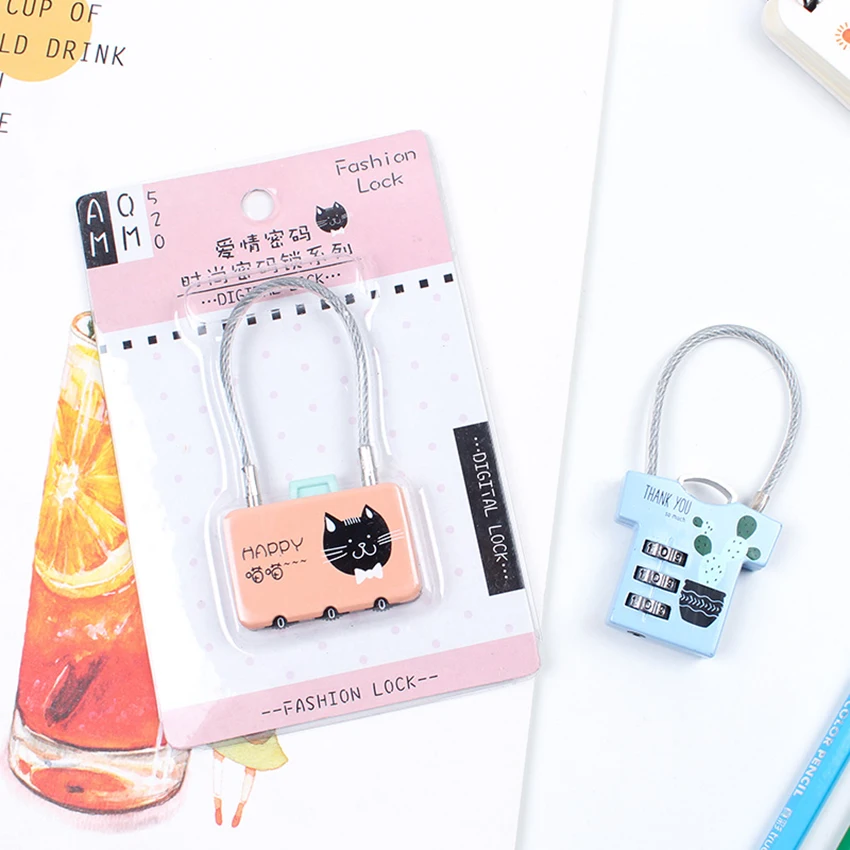 

3 Digits Combination Password Padlock Handbag/ Cloth Suitcase Luggage Lock Mini Drawer Desk Lock Anti-Theft Security Padlock