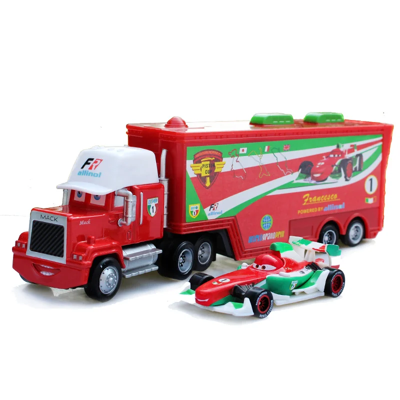 1:55 Дисней Pixar Cars Lightning Mcqueen Mack литой автомобиль металлический сплав модель игрушки