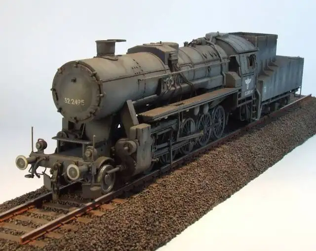 Модель поезда 1/72 немецкий паровой аппарат BR 52 82901|Наборы для сборки моделей| |